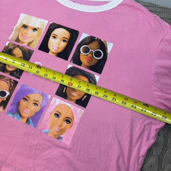 Barbie Pink and White Short Sleeve Tee & Short Set ~ XXXL, 22W/24W - Picture 7 of 14